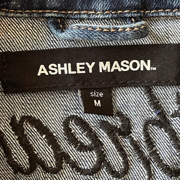Ashley Mason Distressed Heartbreaker Denim Jacket (size M) - Picture 3 of 5